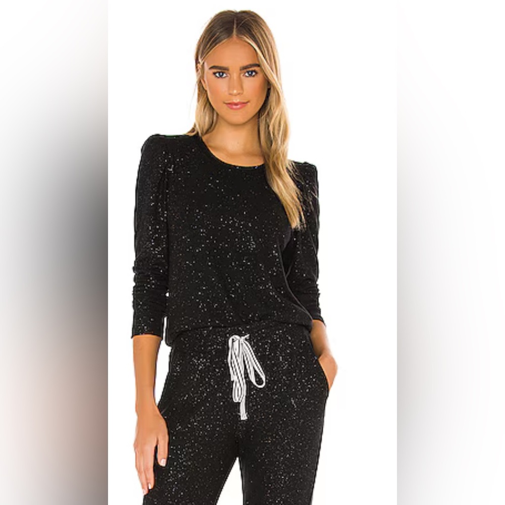 Sundry sparkle sweatshirt and sweatpant matching set